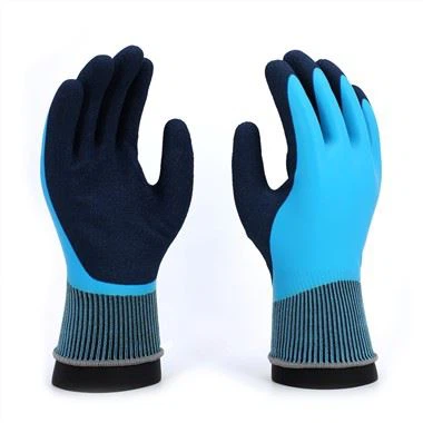 13 g dubbeldoppade slät latex och skumlatexbelagda handskar