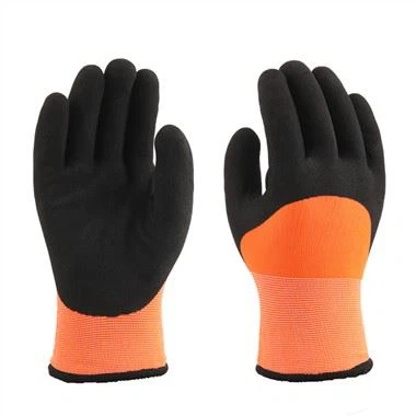 3/4 sandiga latexbelagda vinterhandskar