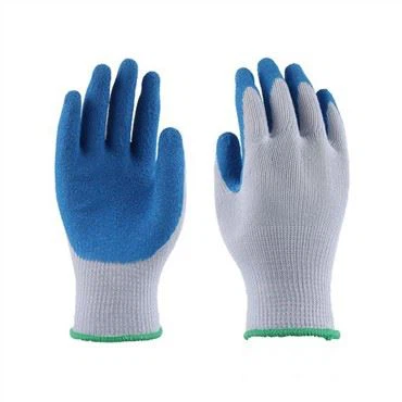 5-tråds crinkle latexbelagda handskar